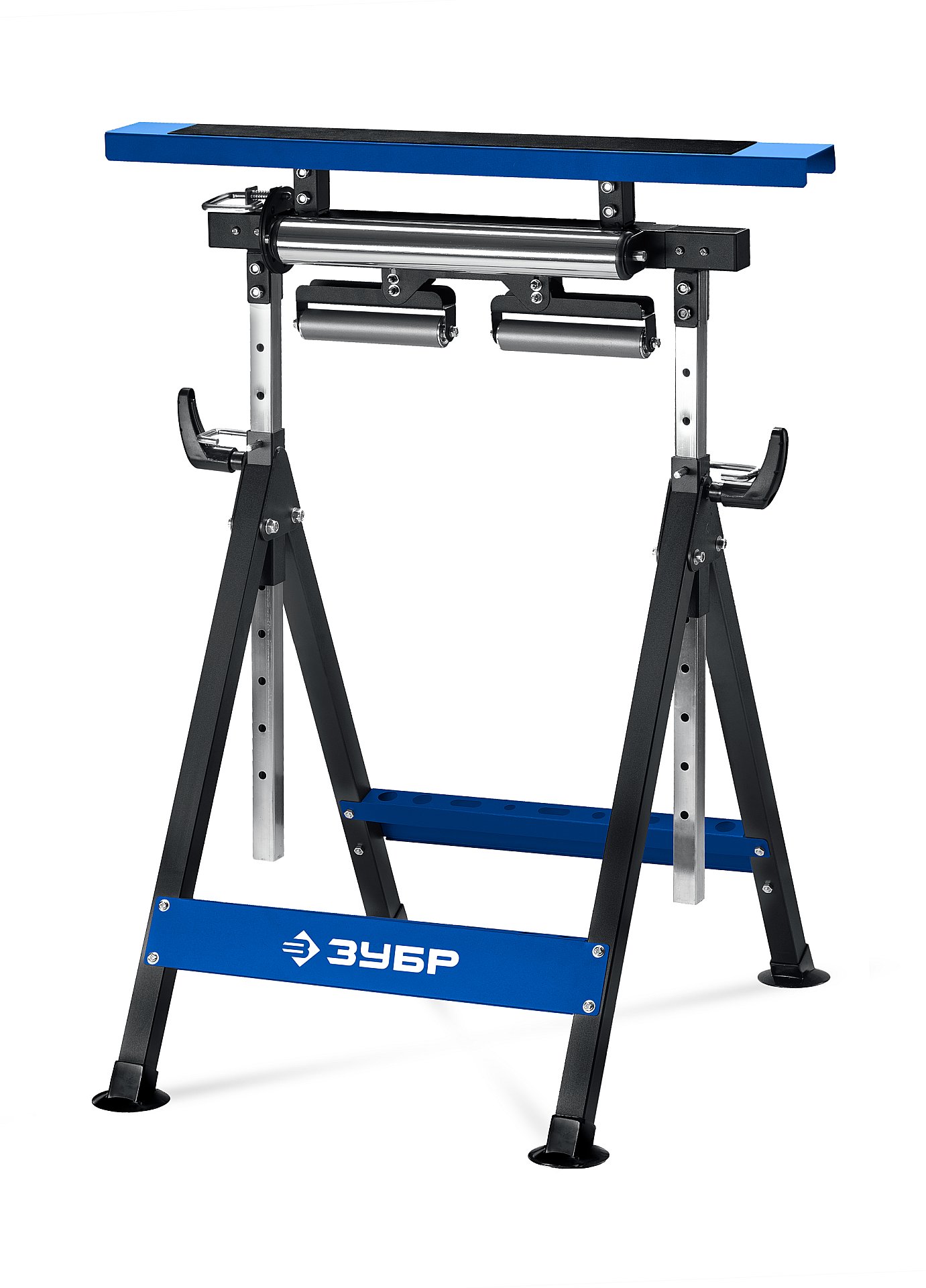 ЗУБР МОСТ-4, 600x680x(830-1290) мм, многофункциональная опорная стойка трансформер 4 в 1, Профессионал (38789)
