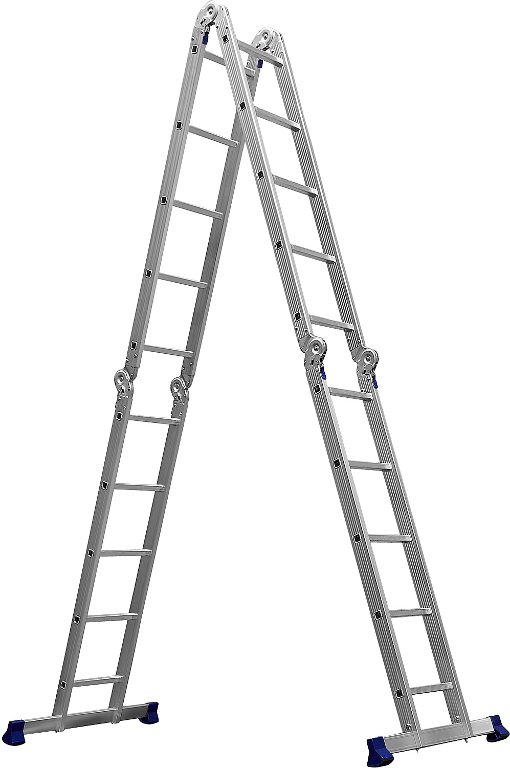 СИБИН ЛТ-45, 4 x 5 ступени, алюминиевая, четырехсекционная лестница-трансформер (38853)