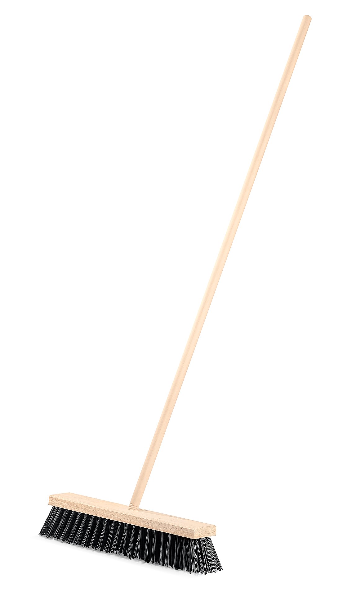 GRINDA EURO буковая колодка 40см, шлифованный черенок из берёзы 120см (d22мм) щетина 70мм, 5-рядная, уличная щётка с черенком (39251-400)