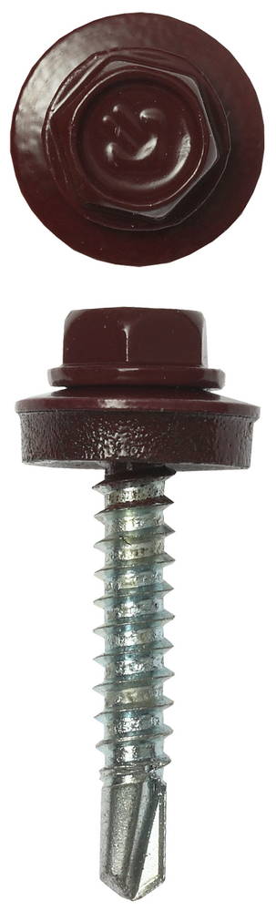 ЗУБР СКД 3005, 29 х 4.8 мм, тем.-красн., 2500 шт (12,6 кг.), кровельный саморез, Профессионал (4-300310-48-029-3005)