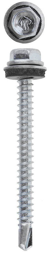 ЗУБР СКД, 50 х 4.8 мм, цинк, 1200 шт (7,2 кг.), кровельный саморез, Профессионал (4-300310-48-050)