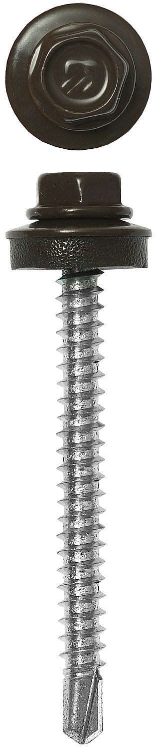 ЗУБР СКД 8028, 60 х 4.8 мм, зем.-коричн., 1000 шт (7,8 кг.), кровельный саморез (4-300310-48-060-8028)