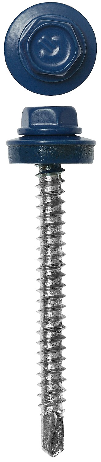 ЗУБР СКД 5005, 65 х 4.8 мм, синий насыщ., 900 шт (7,5 кг.), кровельный саморез (4-300310-48-065-5005)