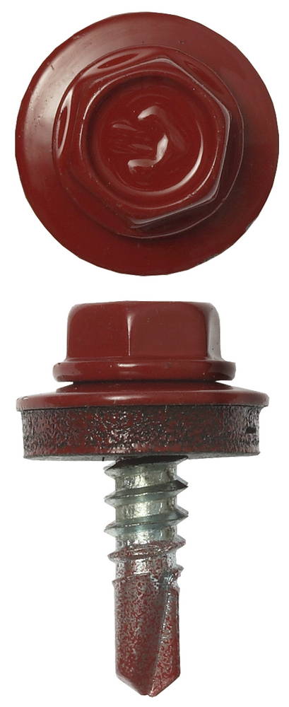 ЗУБР СКМ 3003, 19 х 5.5 мм, рубин.-красн., 2500 шт (12,6 кг.), кровельный саморез, Профессионал (4-300310-55-019-3003)