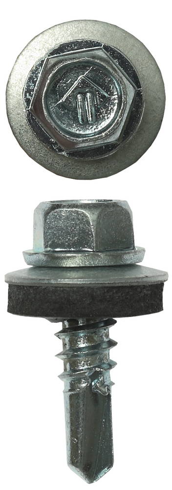 ЗУБР СКМ, 19 х 5.5 мм, цинк, 2500 шт (9,78 кг.), кровельный саморез, Профессионал (4-300310-55-019)