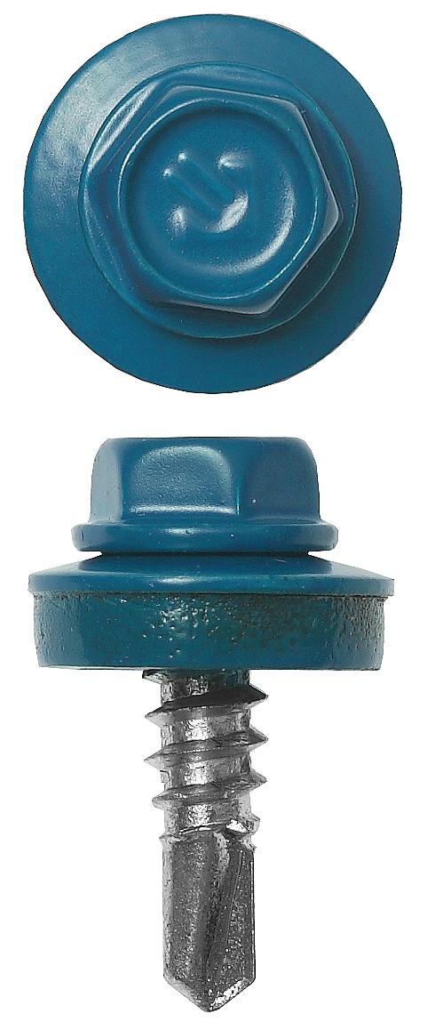 ЗУБР СКМ 5009, 25 х 5.5 мм, неб.-голуб., 800 шт (10,4 кг.), кровельный саморез (4-300310-55-025-5009)