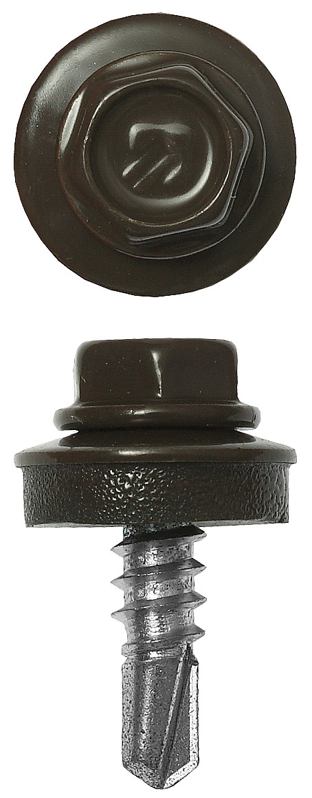 ЗУБР СКМ 8028, 25 х 5.5 мм, зем.-коричн., 1800 шт (10,4 кг.), кровельный саморез (4-300310-55-025-8028)