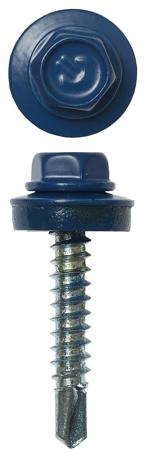 ЗУБР СКД 5005, 29 х 4.8 мм, синий насыщ., 400 шт (2,15 кг.), кровельный саморез, Профессионал (4-300315-48-029-5005)