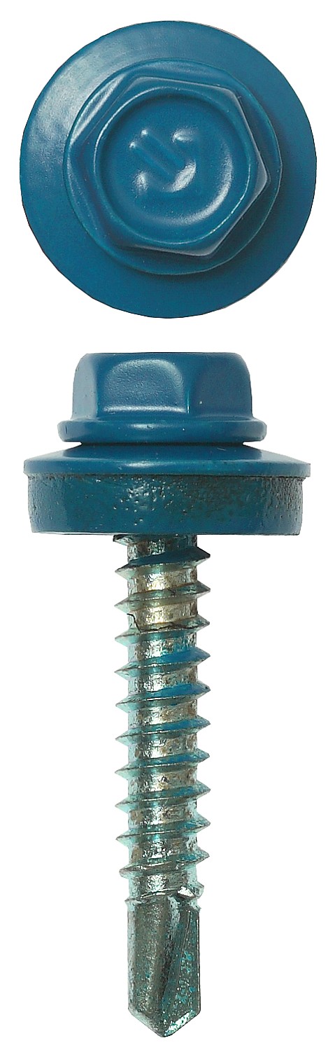 ЗУБР СКД 5009, 29 х 4.8 мм, неб.-голуб., 400 шт (2,15 кг.), кровельный саморез (4-300315-48-029-5009)