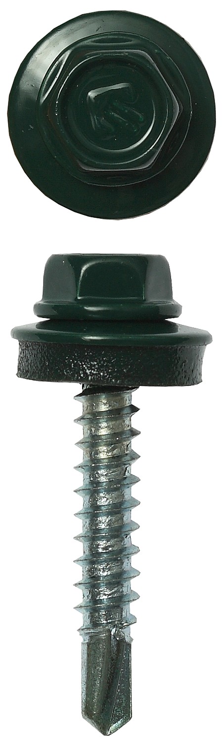 ЗУБР СКД 6005, 29 х 4.8 мм, зелёный насыщ., 400 шт (2,08 кг.), кровельный саморез, Профессионал (4-300315-48-029-6005)