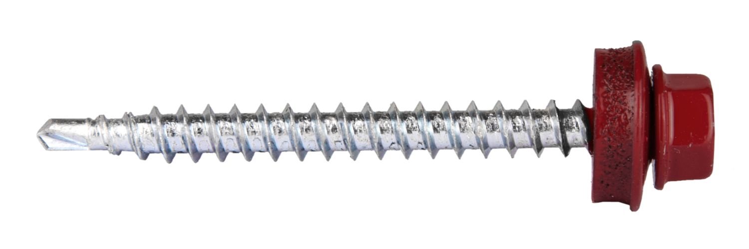 ЗУБР СКД 3005, 50 х 4.8 мм, тем.-красн., 250 шт (1,8 кг.), кровельный саморез, Профессионал (4-300315-48-050-3005)