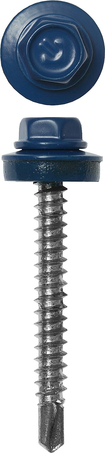 ЗУБР СКД 5005, 60 х 4.8 мм, синий насыщ., 200 шт (1,66 кг.), кровельный саморез (4-300315-48-060-5005)