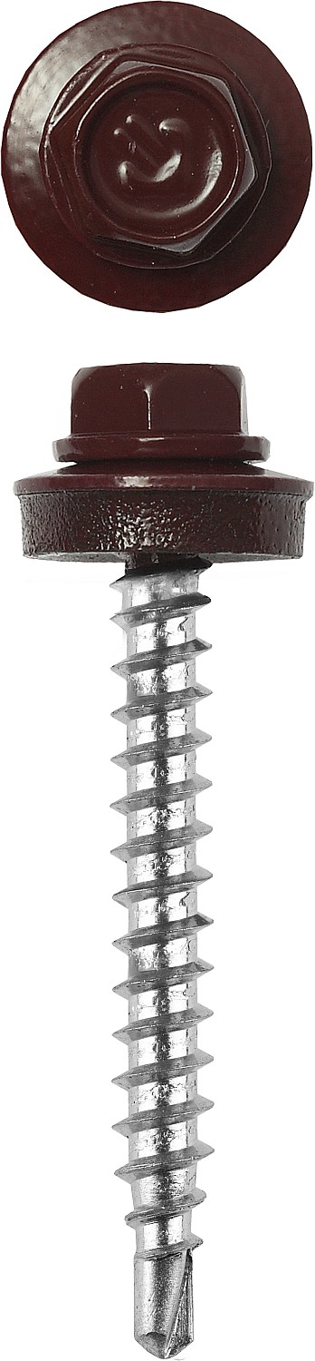 ЗУБР СКД 3005, 70 х 4.8 мм, тем.-красн., 160 шт (1,47 кг.), кровельный саморез, Профессионал (4-300315-48-070-3005)