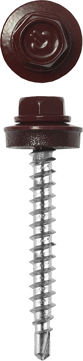 ЗУБР СКД 3005, 80 х 4.8 мм, тем.-красн., 140 шт (1,42 кг.), кровельный саморез (4-300315-48-080-3005)