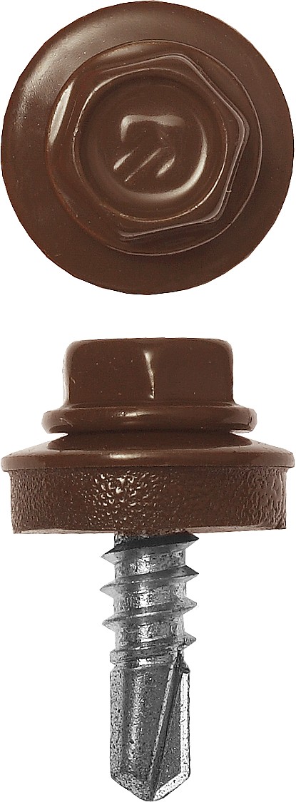 ЗУБР СКМ 8017, 25 х 5.5 мм, шок.-коричн., 420 шт (2,16 кг.), кровельный саморез, Профессионал (4-300315-55-025-8017)