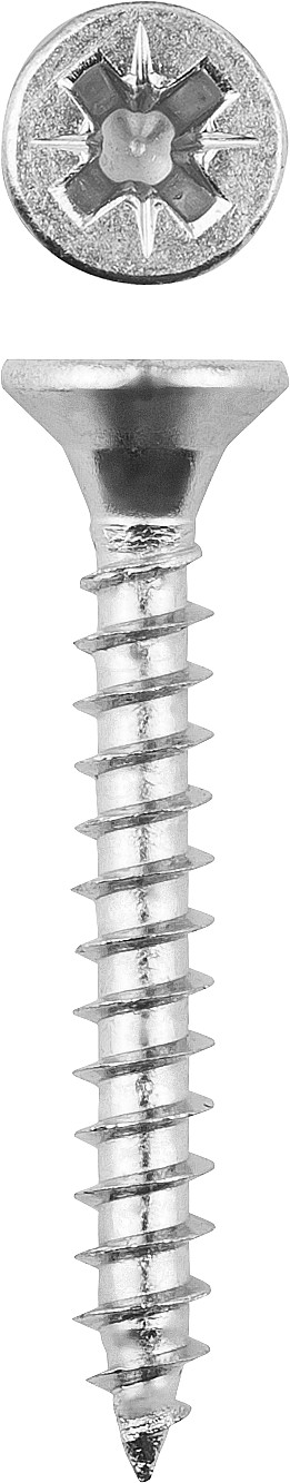 ЗУБР СУ-Б, 50 х 6.0 мм, белый цинк, 120 шт (0,77 кг.), универсальный саморез (4-300371-60-050)