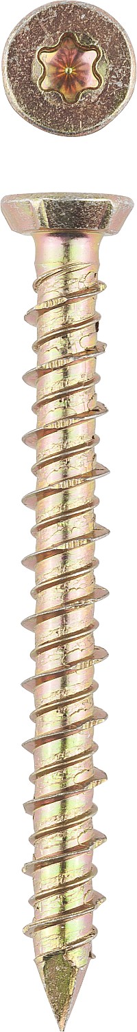 ЗУБР ШБ-Х, 132 х 7.5 мм, 90 шт (2,22 кг.) хроматированный шуруп по бетону, Профессионал (4-300482-75-132)