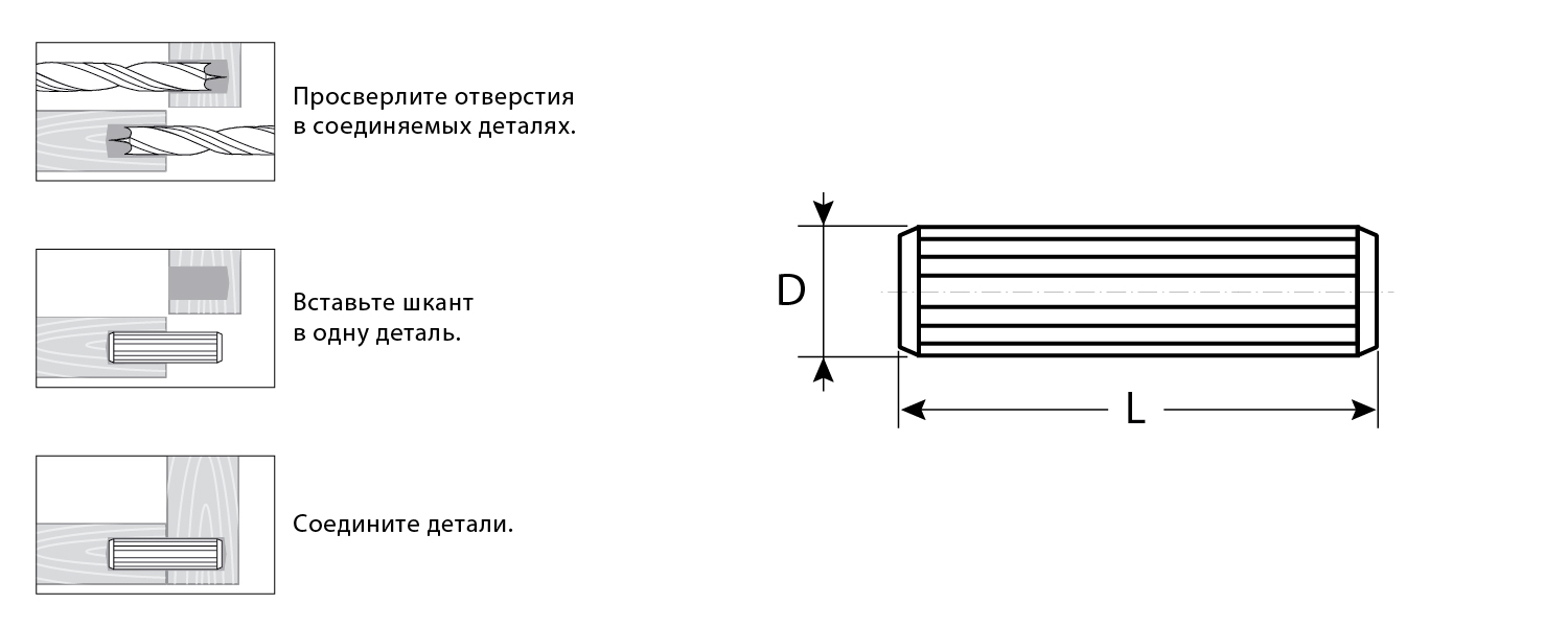 ЗУБР 8 x 35 мм, 20 шт, бук, мебельные шканты (4-308016-08-35) — фото 2