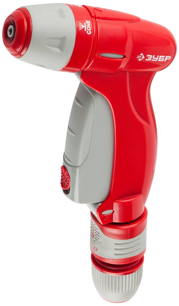 ЗУБР регулируемый, с соединителем 1/2″, пистолет-распылитель (40411)