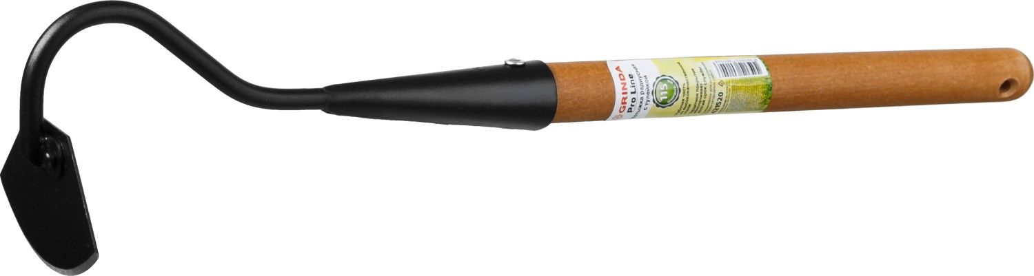 GRINDA ProLine 65х115х580 мм, с тулейкой, деревянная ручка, радиусная мотыжка (421520) — фото 2