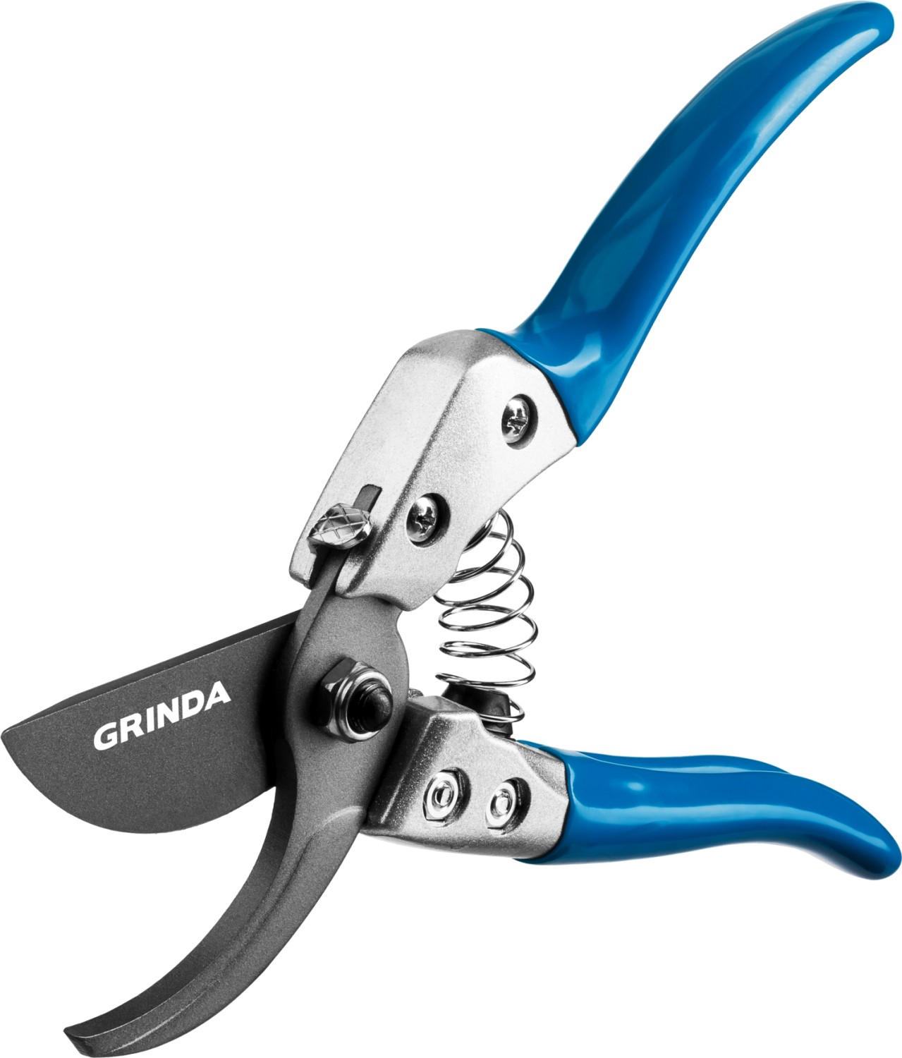 GRINDA P-25, 200 мм, закаленная сталь, эргономичные алюминиевые рукоятки, виниловое покрытие, плоскостной секатор, PROLine (423425) — фото 3