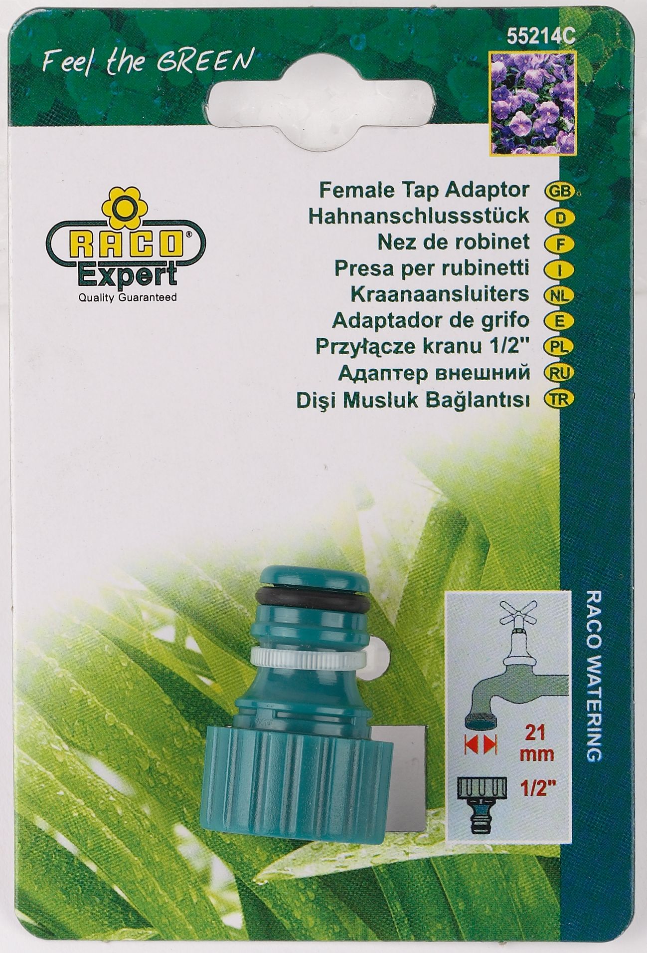 RACO ORIGINAL, 1/2″, с внутренней резьбой, из ABS пластика, штуцерный адаптер (4250-55214C) — фото 3