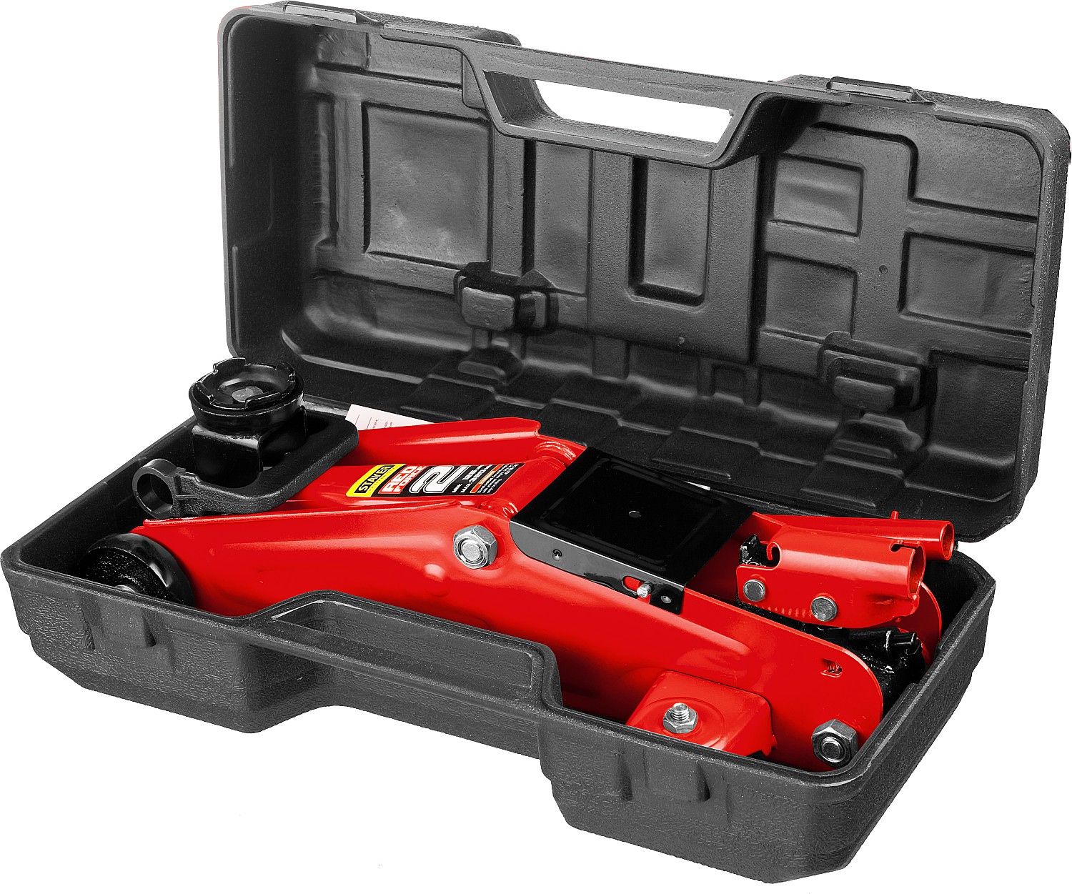 STAYER R-22 RED FORCE, в кейсе, 2 т, 125 - 320 мм, подкатной домкрат для легковых а/м, Professional (43152-2-K) — фото 7