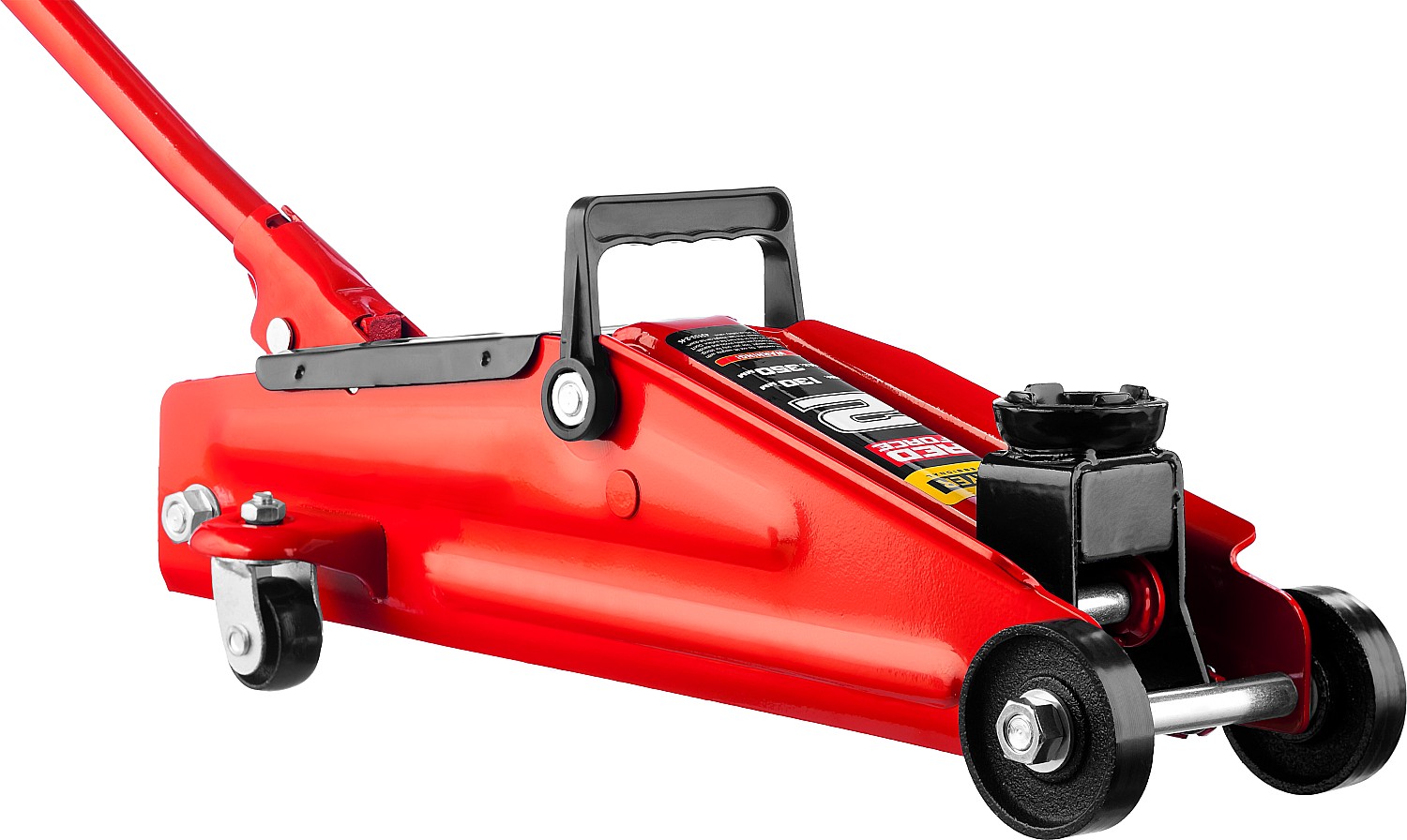STAYER R-28 RED FORCE, в кейсе, 2 т, 130 - 350 мм, подкатной домкрат для легковых а/м, Professional (43153-2-K) — фото 5