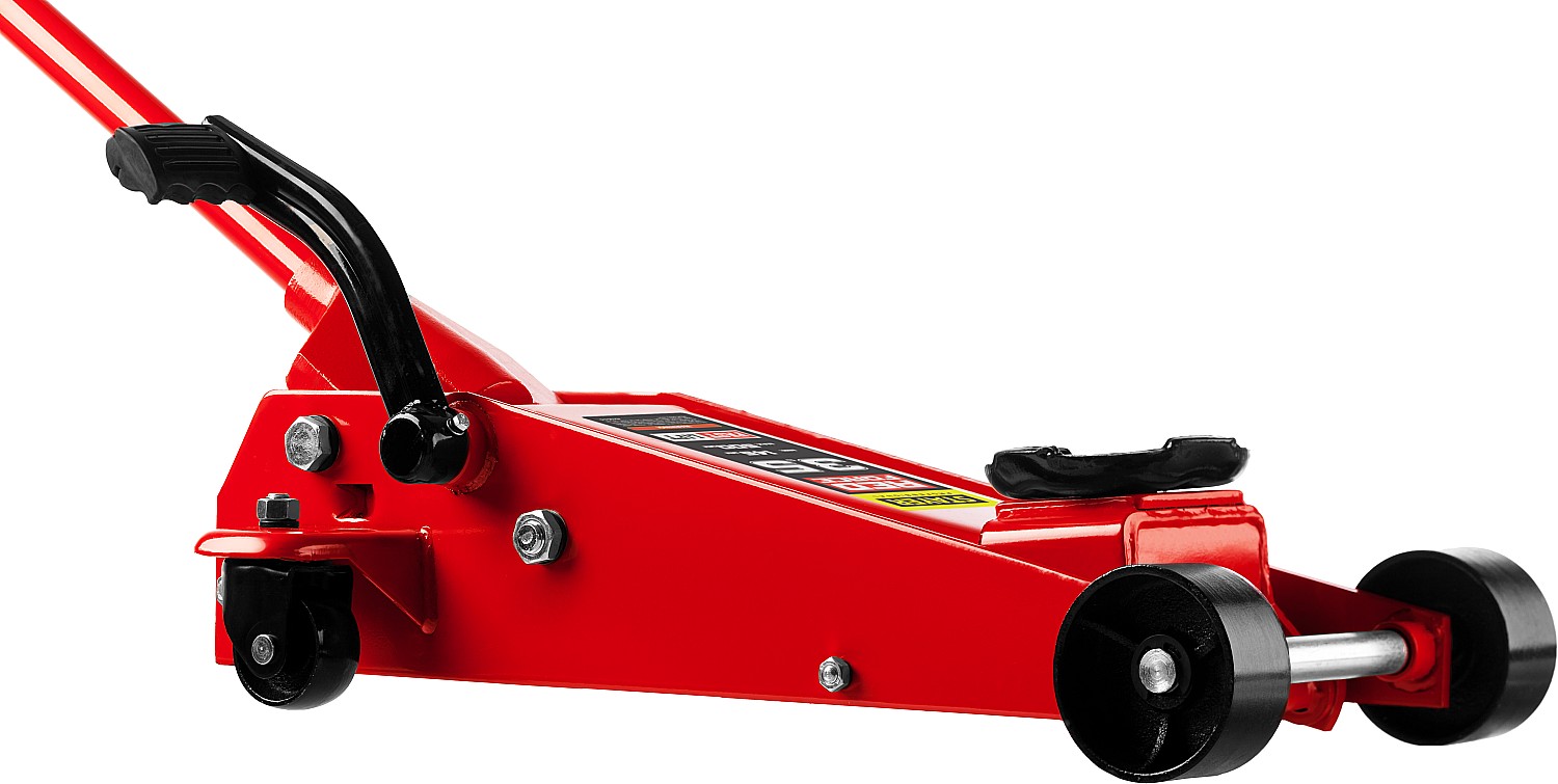 STAYER F-35 RED FORCE, 3.5 т, 145 - 500 мм, подкатной домкрат с быстрым и высоким подъемом для СТО, Professional (43155-3.5) — фото 6
