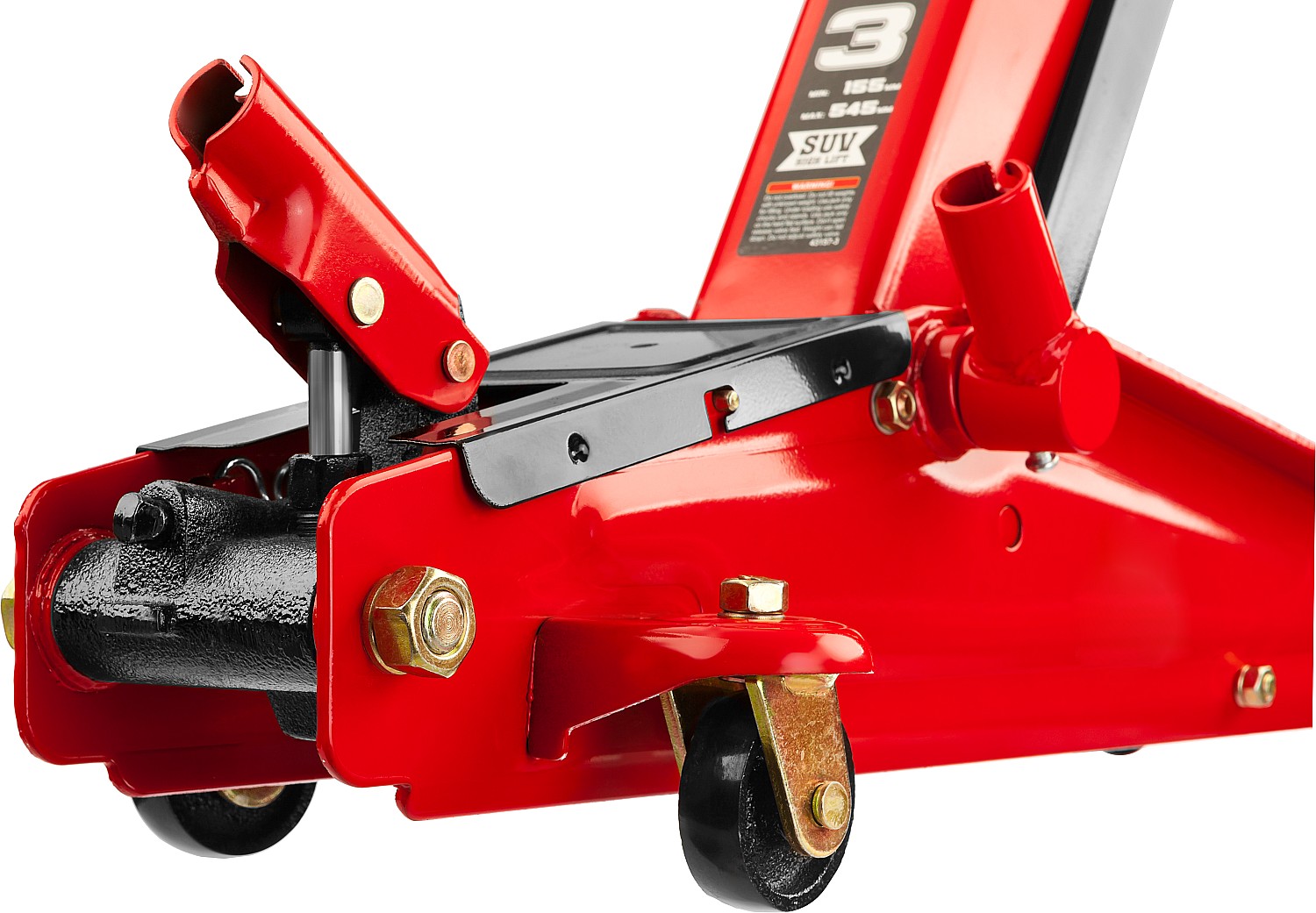 STAYER R-55 RED FORCE, 3 т, 155 - 545 мм, подкатной домкрат с высоким подъемом, Professional (43157-3) — фото 9