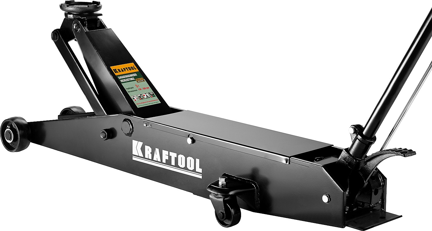 KRAFTOOL 5 т, 150 - 560 мм, для тяжелой техники, подкатной домкрат (43455-5) — фото 2