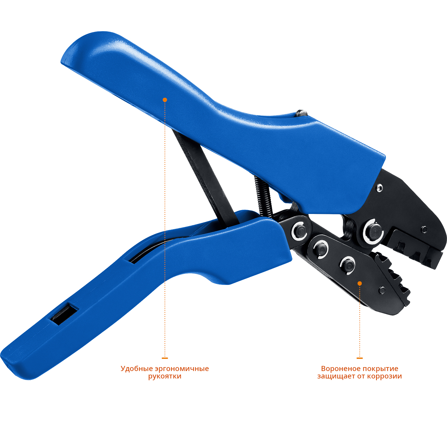 ЗУБР ПК-Н, 5 матриц в кейсе, пресс-клещи для кабельных наконечников, Профессионал(45455) — фото 5
