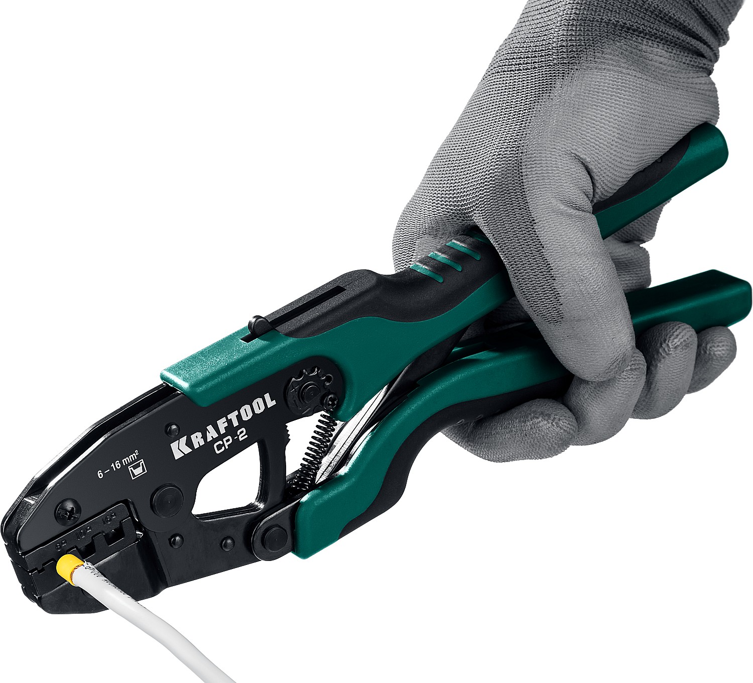 KRAFTOOL CP-2, 6 - 16 мм2, для втулочных наконечников, пресс-клещи (45461-2) — фото 3