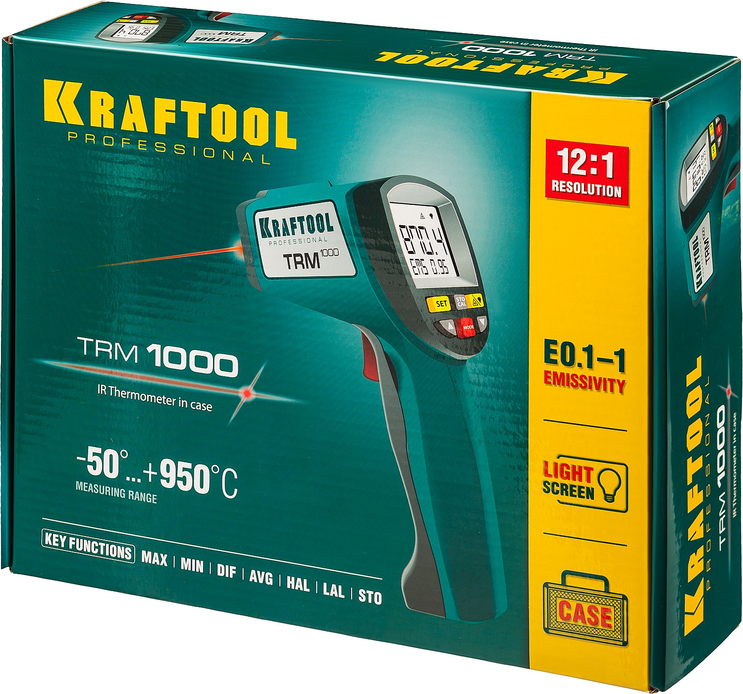 KRAFTOOL TRM-1000, -50° +950°С, пирометр инфракрасный (45703-950) — фото 11