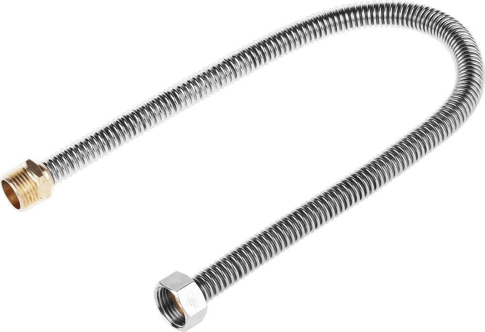 ЗУБР 1/2″, 0.5 м, гайка-штуцер, сильфонная подводка для воды (51011-G/S-050)