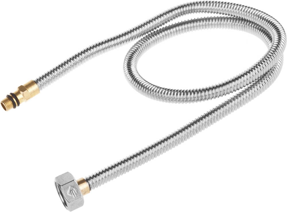 ЗУБР 1/2″, 0.8 м, гайка-штуцер, сильфонная подводка для смесителей с укороченным штуцером (51012-080)