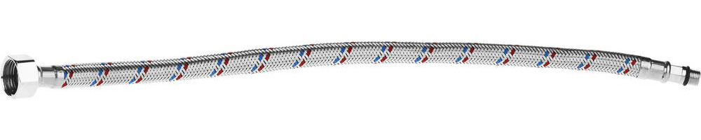 STAYER 1/2″, 0.4 м, гайка-штуцер, гибкая подводка с укороченным штуцером для смесителей, Professional (51016-040)