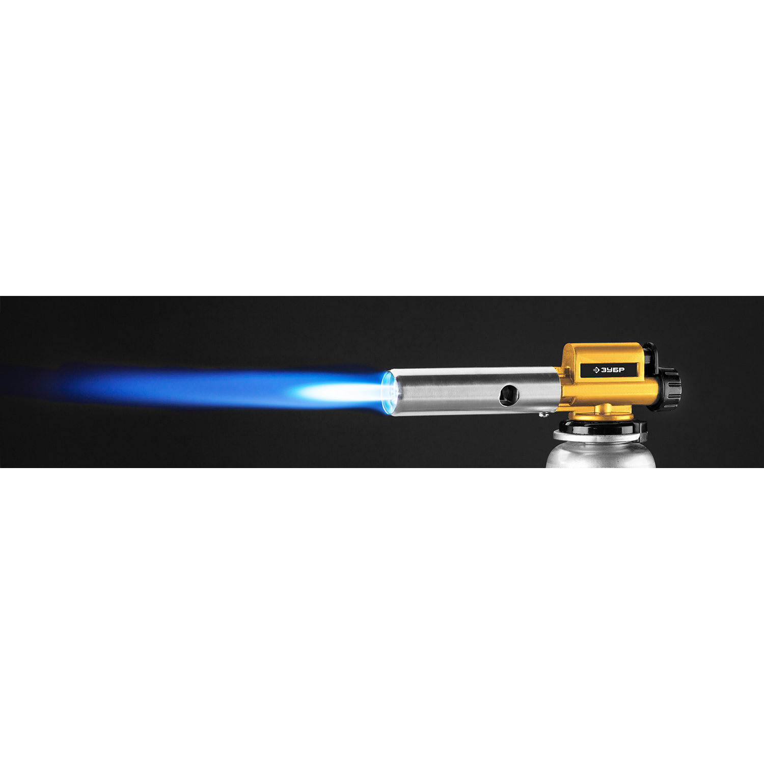 ЗУБР ГПМ-800, 1300°C, цельнометаллическая, газовая горелка с пьезоподжигом на баллон с цанговым соединением, Профессионал (55550) — фото 6