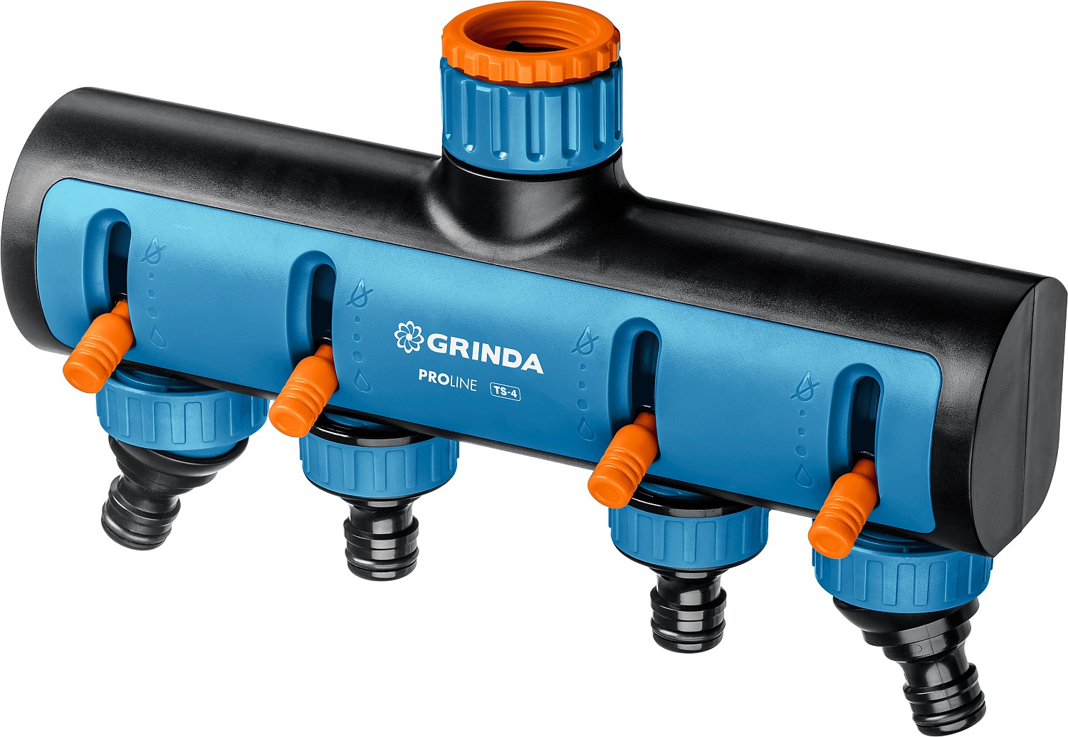 GRINDA TS-4, 3/4″ - 1″, четырехканальный, с внутренней резьбой, поливочные распределители, PROLine (8-426313) — фото 2