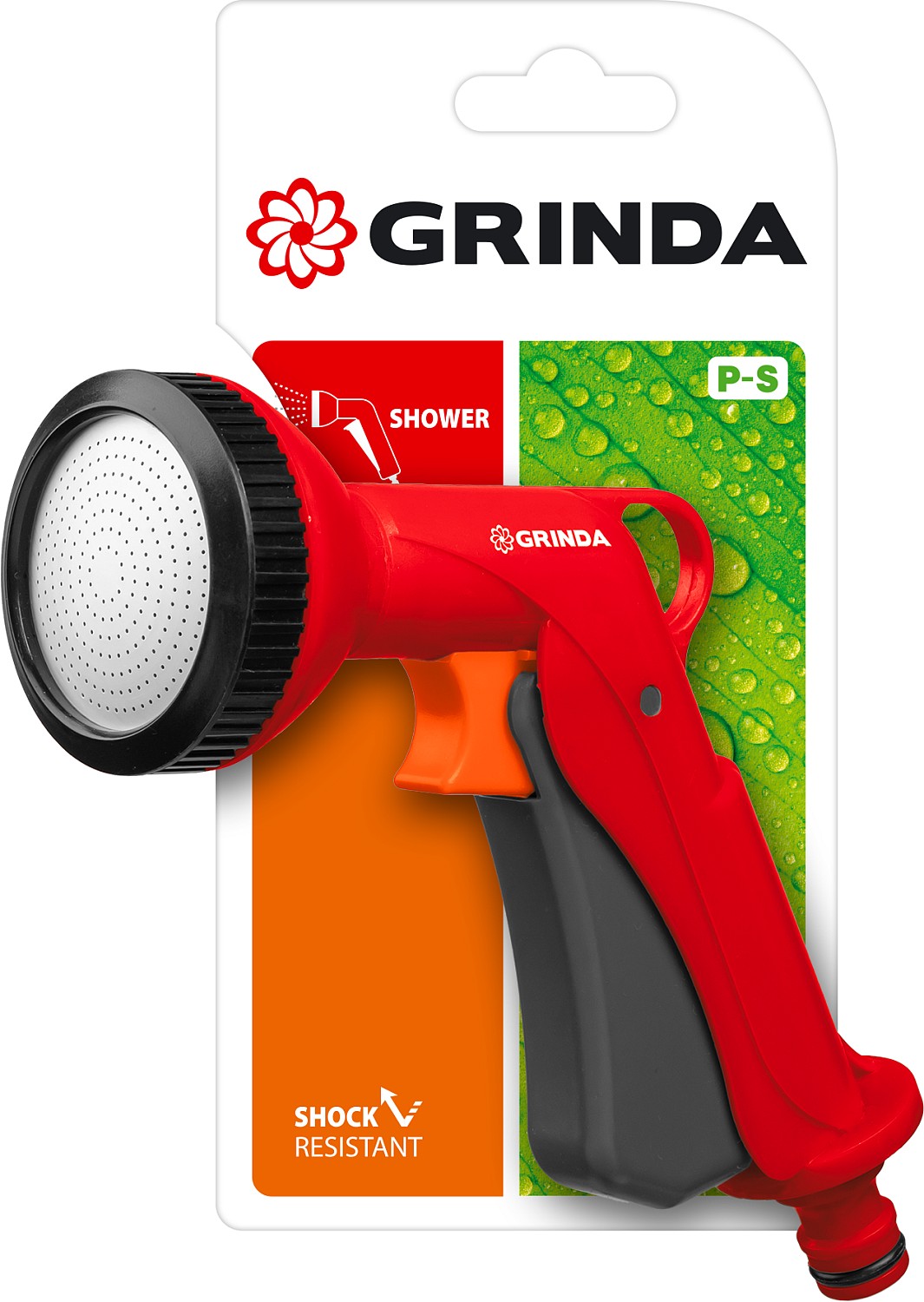 GRINDA P-S, душевой, курок спереди, пластиковый, поливочный пистолет (8-427365) — фото 3