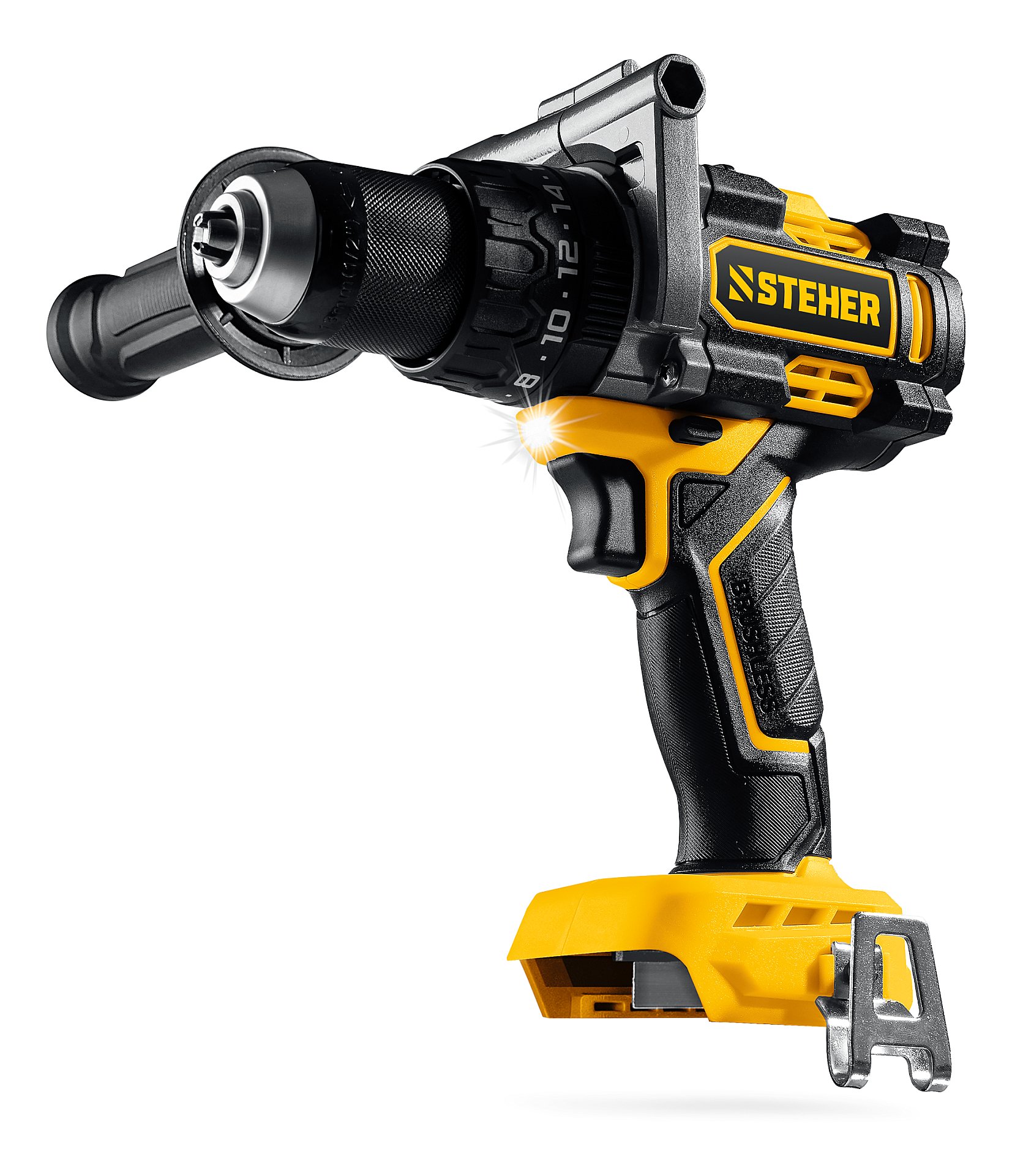 STEHER 20 В, 165 Н·м, без АКБ (LMS), бесщеточная ударная дрель-шуруповерт (CBS-165)