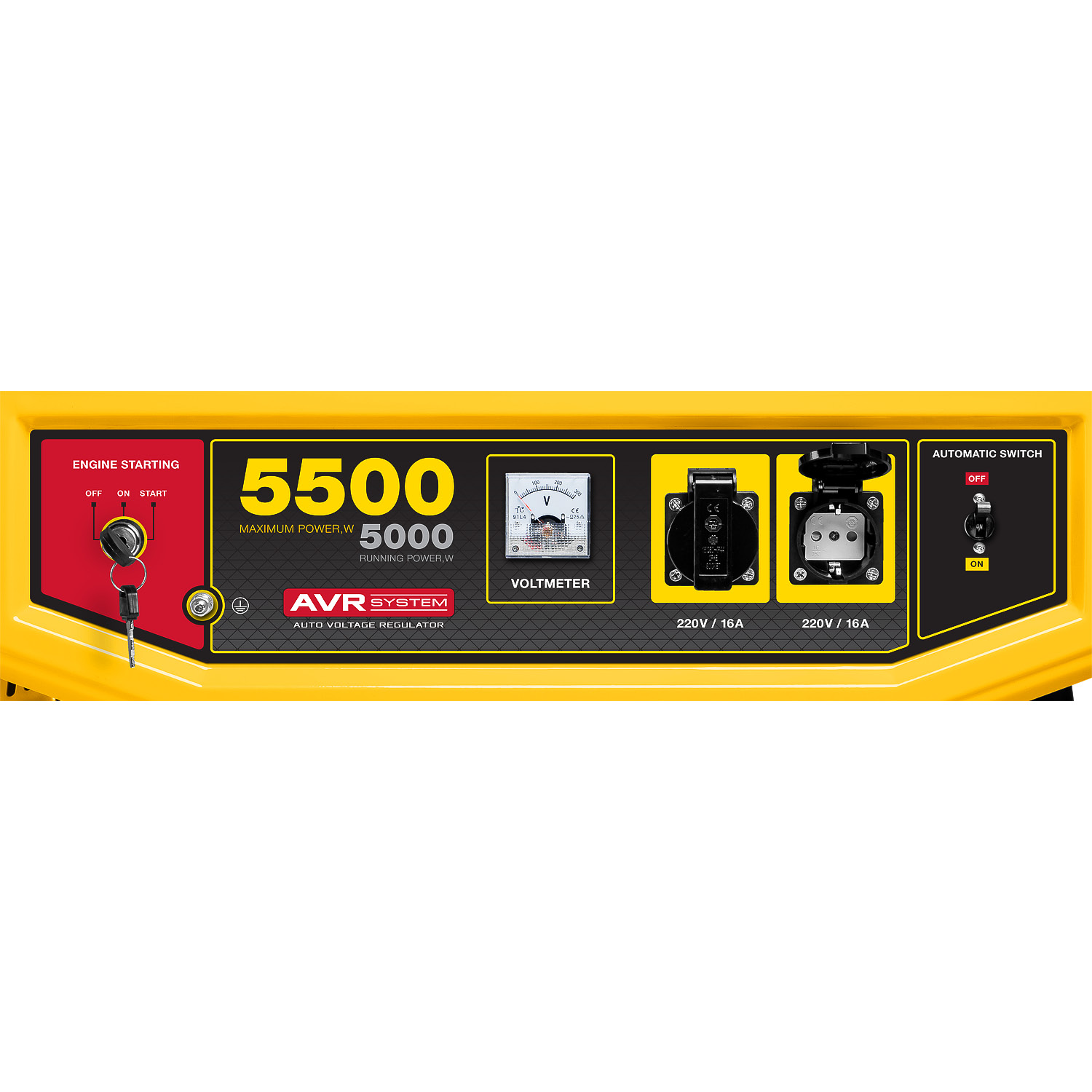 STEHER 5500 Вт, бензиновый генератор с электростартером (GS-6500E) — фото 12