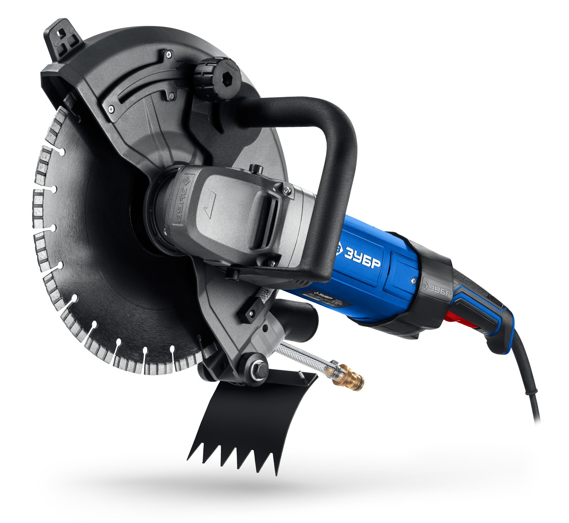 ЗУБР d 355 мм, 2700 Вт, 125 мм, электрический резчик по бетону, Профессионал (РЭУ-2700-355)