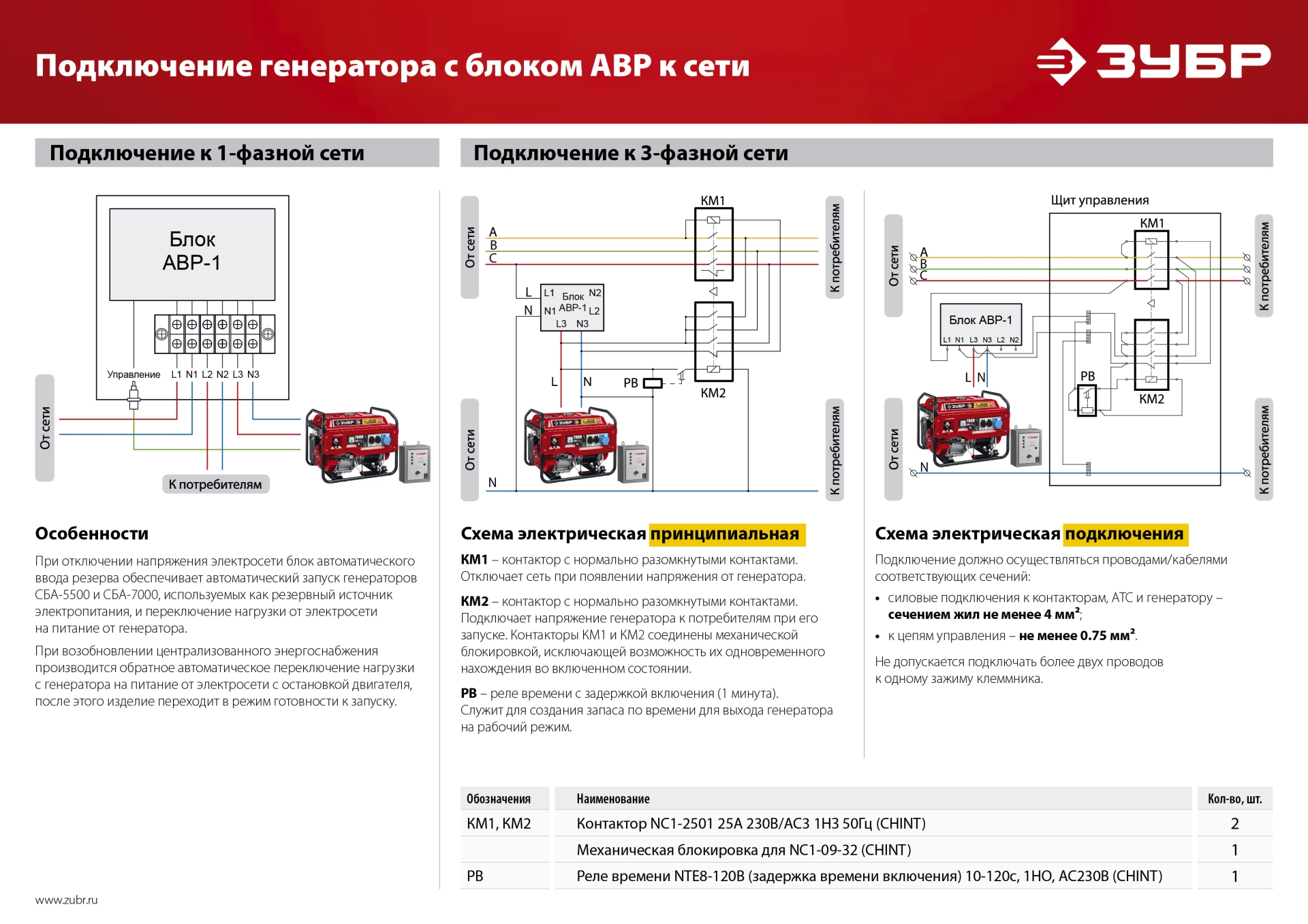 ЗУБР 5500 Вт, газовый генератор с электростартером (сжиженный газ / природный газ / бензин) (СГ-5500Е) — фото 29