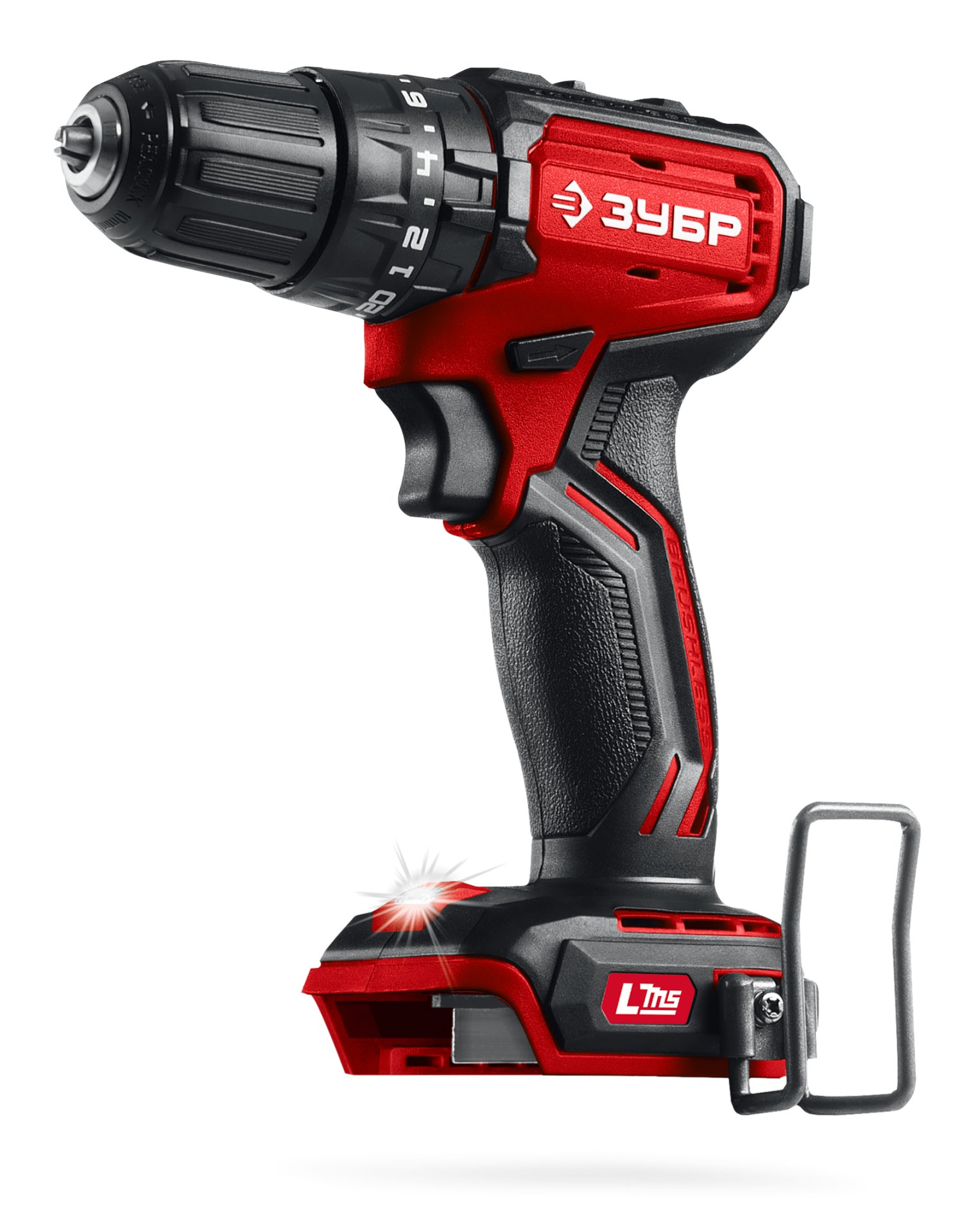 ЗУБР 20 В, 45 Н·м, без АКБ (LMS), бесщеточная ударная дрель-шуруповерт (ДБУ-45)