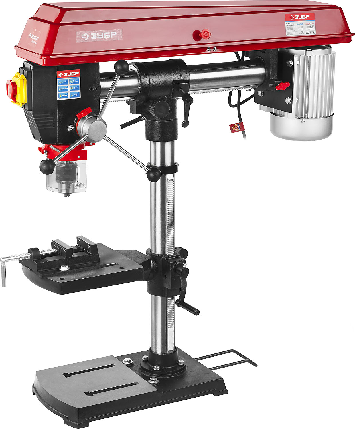 ЗУБР d 150 мм, 100 х 914 мм лента, 550 Вт, тарельчато - ленточный шлифовальный станок (СШЛ-550)
