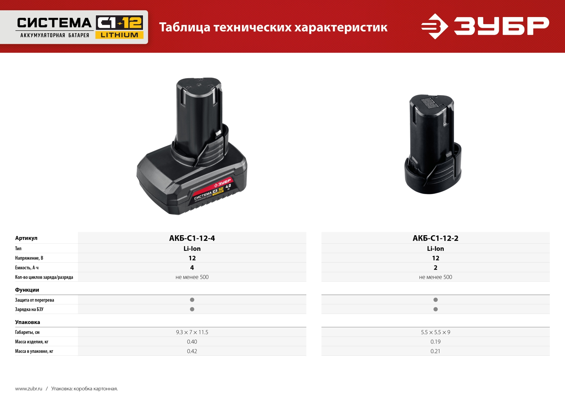 ЗУБР С1-12, 12 В, 4.0 А·ч, аккумуляторная батарея (АКБ-С1-12-4) — фото 8
