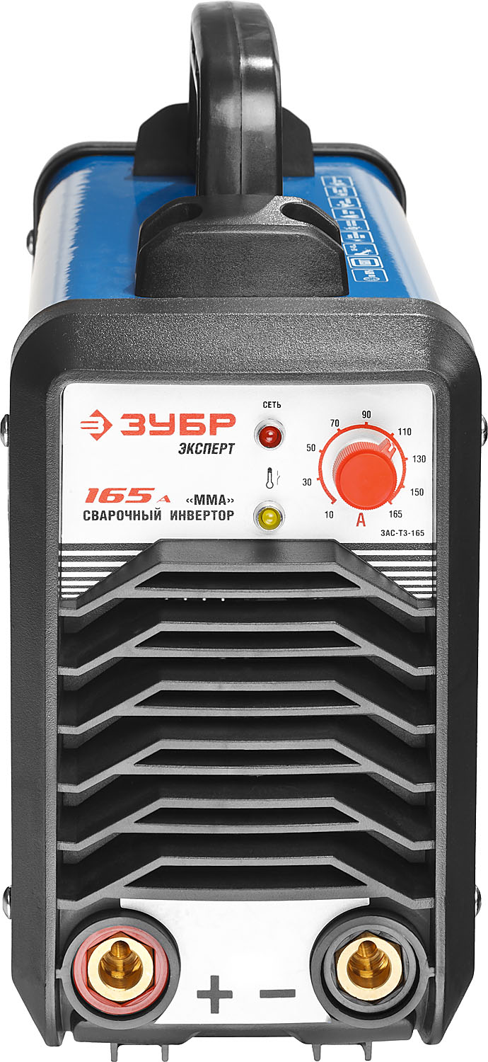 ЗУБР ММА, 165 А, MMA/TIG LIFT, сварочный аппарат инверторный, макс. электрод Ø 4.0 мм, Профессионал (ЗАС-Т3-165) — фото 3
